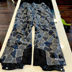 Columbia Titanium Omni-Tech waterproof breathable snow pants/cold weather pants